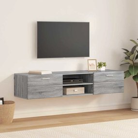 TV szekrény fiókkal Szürke sonoma 150 x 39 x 30 cm Faanyag