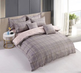 3 részes lepedők Krepp polycotton Line szürke 200x140cm+90x70cm TiaHome