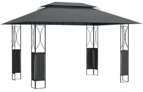 antracitszürke acél pavilon tetővel 400 x 300 x 270 m