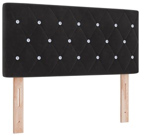 Fejtámla Kristály Gombos Tűzött Fekete 90 cm Samt