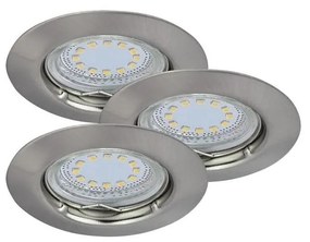 Rabalux 1163 - KÉSZLET 3xLED Beépíthető lámpa LITE 3xGU10/3W/230V