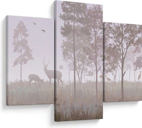 Kép - Monokróm erdő (90x60 cm)