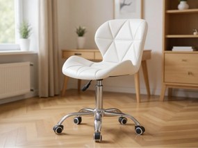 AVOLA fehér irodai szék eco bőrből