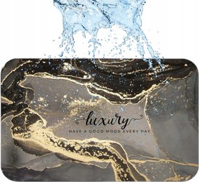 Fürdőszobaszőnyeg 77X47,5 CM Csúszásgátló Gyorsan Száradó Szőnyeg Szürke