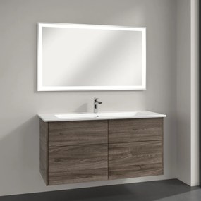 Villeroy &amp; Boch Finero mosdó szekrénnyel és tükörrel 120 cm szürke S00304RKR1