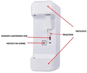 Modern érintésmentes WC öblítés automatikus mozgásérzékelővel - VERK 27030