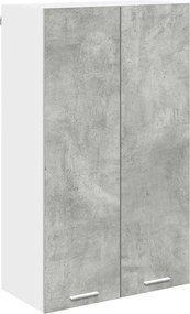 vidaXL Függő szekrény tárolóval Beton Szürke 60 x 31 x 100 cm Faanyag