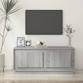Szürke sonoma színű szerelt fa dohányzóasztal 102x50x44 cm