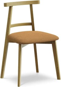 Terrakotta színű tömörfa étkezőszék Ohelo – Makamii