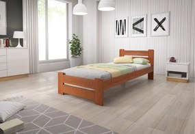 P/ HEUREKA ágy + matrac + ágyrács AJÁNDÉK, 80x200 cm, dió-lakk