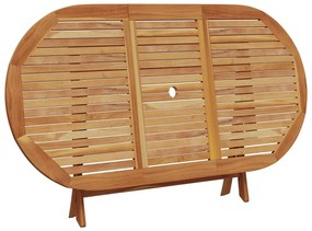 7 részes szürke polyrattan és tömör fa kerti étkezőgarnitúra