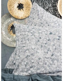 Fehér-szürke kétszemélyes hosszabbított renforcé pamut ágyneműhuzat 260x220 cm Molly – Mijolnir