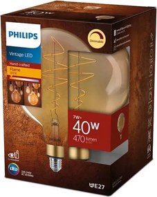 LED Dimmelhető izzó VINTAGE Philips G200 E27/7W/230V 2000K