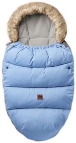 Gyermek téli kabát LUX 4 az 1-ben bundával, 110 x 50 cm - világoskék
