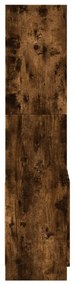 füstös tölgy színű szerelt fa magasszekrény 63 x 33 x 140 cm