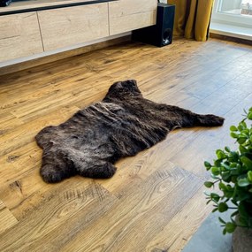 Báránybőr szőnyeg 80x45cm, barna