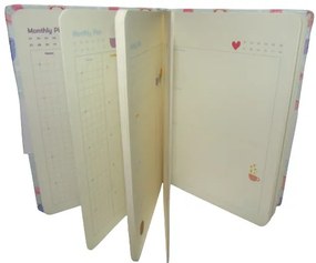 Macaronos tervező notesz A5, 19 cm X 13 cm X 1,5 cm