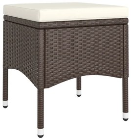 9 részes barna polyrattan kerti étkezőgarnitúra