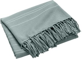 Zöld pamut ágytakaró 180x220 cm Lilia – douceur d'intérieur