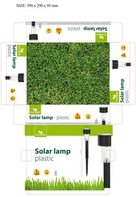 Happy Green Solar LED-es süllyesztett lámpa ezüst,31 cm