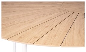 4 db fehér étkezőszék Jaanna és természetes asztal Marienlist - Bonami Essentials