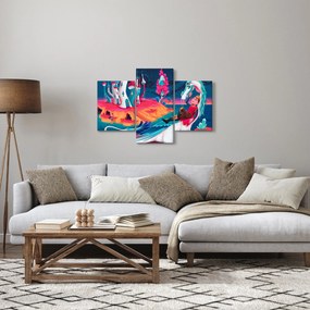 Kép - a herceg és a sárkány hercegnő (90x60 cm)