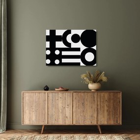 Üveg kép - Geometriai absztrakció N⁰3 (70x50 cm)