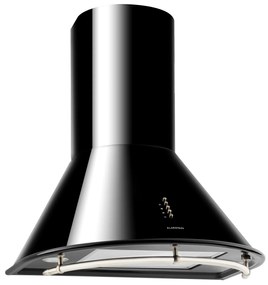 Klarstein Lumio Neo, retró kéményes páraelszívó, 60 cm, 610 m³/ó, nemesacél, fekete