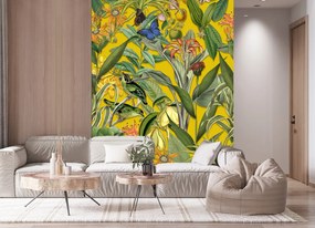 Gario Fotótapéta Színes virágok elhagyják a természetet - Andrea Haase Anyag: Vlies, Méret: 150 x 210 cm