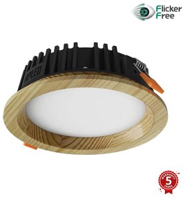 APLED APLED - LED Lámpa RONDO WOODLINE LED/6W/230V 4000K átm. 15 cm fenyő tömör fa AP0181