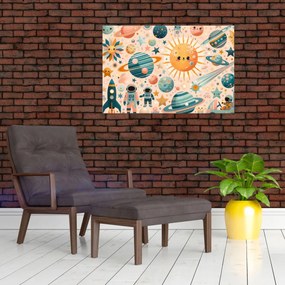 Kép - Darabok az űrből (90x60 cm)