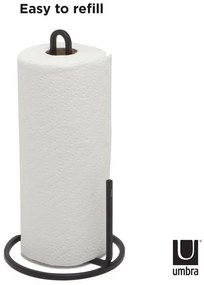 Fekete acél papírtörlő tartó ø 17 cm Squire – Umbra