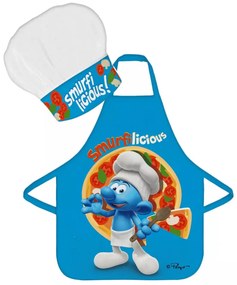 Hupikék törpikék Smurfilicious gyerek kötény 2 darabos szett