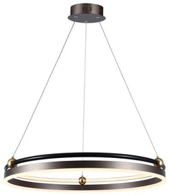 LED Csillár zsinóron LED/30W/230V 3000K átm. 62 cm barna