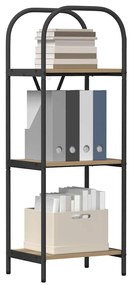 Könyvespolc kézműves tölgy 40 x 30 x 109 cm Faanyag