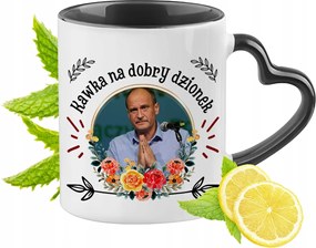 Pawel Kukiz Kukiz15 Fekete Bögre Szív Alakú Füllel Ajándék