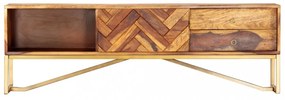 tömör kelet-indiai rózsafa TV-szekrény 140 x 30 x 45 cm