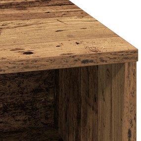 LED-es oldalszekrény Régi fa 71x34,5x75 cm Műszaki fa