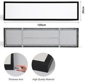 Brilagi - LED fürdőszobai világítótest FRAME LED/50W/230V 3000/4000/6000K IP44 fekete