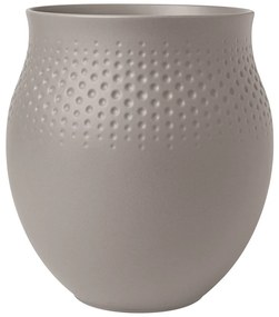 Perle váza nagy Manufacture Collier taupe, h. 16,6 cm - Villeroy & Boch