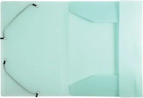 Gumis mappa, PP, A4, EXACOMPTA Chromaline Pastel, zöld (EX55173E)