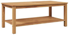 vidaXL Dohányzóasztal Barna 110 x 55 x 45 cm Tömör tíkfa