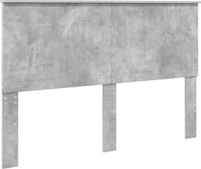 vidaXL Fejtámla fejtámlával Beton Szürke 150 cm Faanyag