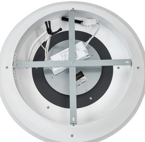 Design mennyezeti lámpa fehér, sötétszürke kerek LED-del, dimmelhető - Taylor