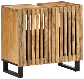 Tömör mangófa fürdőszobai mosdószekrény 62 x 34 x 58 cm