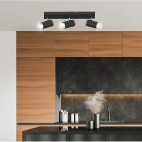 Spotlámpa LAGOS 3xGU10/15W/230V fekete/barna