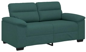 kétszemélyes sötétzöld szövet kanapé 120 cm