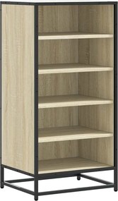 vidaXL sonoma tölgy színű szerelt fa cipőtartó 48x38x97,5 cm
