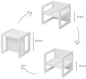 Fehér gyerek szék – Roba