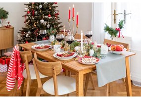 Pamut konyharuha szett karácsonyi mintával, 4 db-os 50x70 cm Candy Cane – Catherine Lansfield